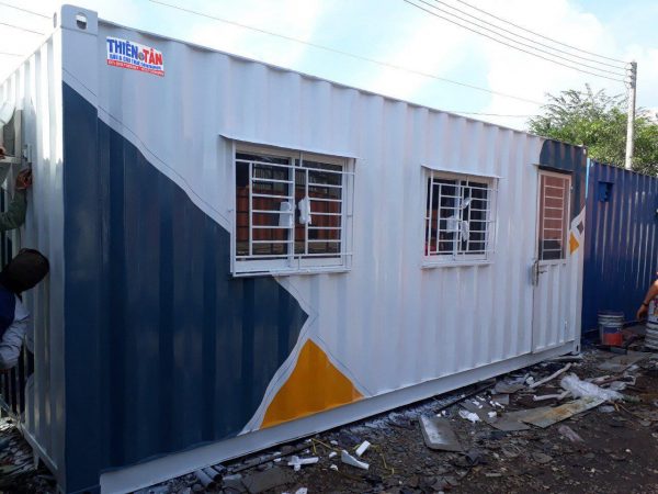 Container văn phòng 20 feet cơ bản có toilet - Ảnh 2