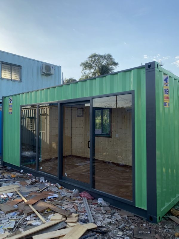 Container 20f ốp gỗ có toilet - Ảnh 5
